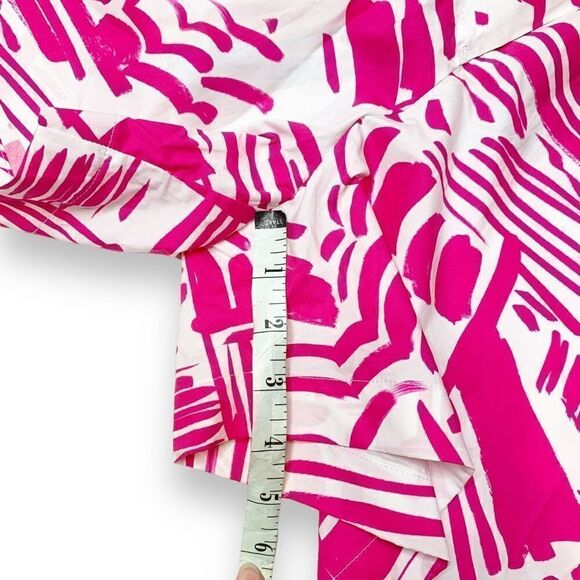 MSGM Summer Brushed Motif Elastic Waist Short Pink White Shorts Women’s Size 42 - Picture 12 of 12